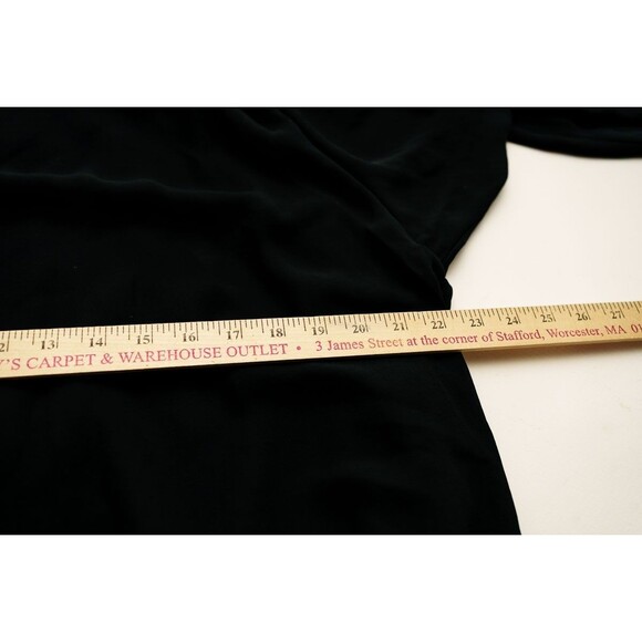 Vintage Chez tandy black longsleeve sequin dress cocktail party event XL NYE - Picture 3 of 5